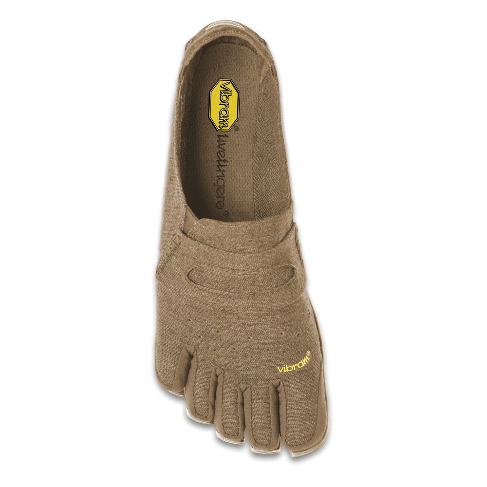 Zapatos Descalzos Hombre Kaki - FiveFingers Cvt-Hemp - CFTVZO-510